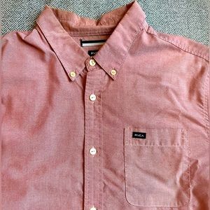 RVCA casual button down - size slim large